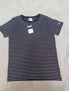 【新品】 Champion ウィメンズ ボーダーショートスリーブポケットTシャツのサムネイル