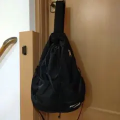 アウトドア　ギャザーワンショルダーバッグ　ブラック