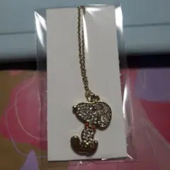 スヌーピー ネックレス ゴールド