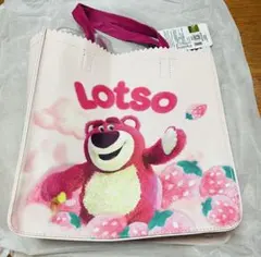 ディズニー ロッツォ トートバッグ バック ピンク いちご柄 未使用 タグ付き