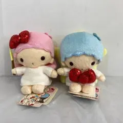 キキララ リトルツインスターズ マスコット ぬいぐるみ リボン キティ タグ付