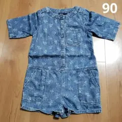 babyGap デニム花柄ロンパース オールインワン　2歳用