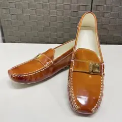 未使用品　Louis Vuitton オレンジ ローファー