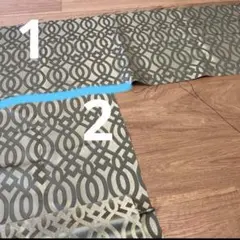 NO227はぎれ　生地　レトロ　深緑　ハンドメイド　手作り