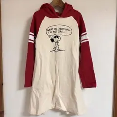 PEANUTS スヌーピー スウェットワンピース キッズ130cm