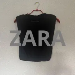 ZARA BLACKノースリーブＴシャツ