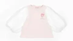 petit main サンリオ　マイメロディチュールパフ袖8分丈　長袖Tシャツ