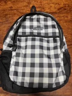 Coleman ブラック・ホワイトチェック リュック