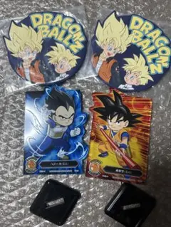 ドラゴンボールZ ラバーコースター　アクリルスタンド ベジータ 孫悟空 セット