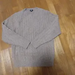 UNIQLO スフレヤーンケーブルクルーネックセーターM