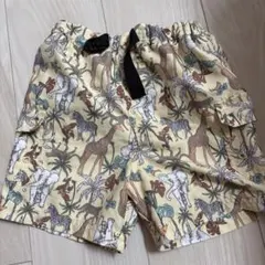 petit main ベビー水着 100cm 動物柄　アニマル　黄色