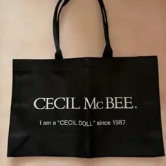 CECIL McBEE トートバッグ ブラックのサムネイル