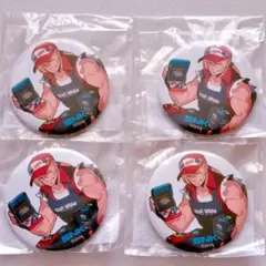 SNK×ヴィレッジヴァンガード コラボ 缶バッジ テリー・ボガード 4点セット