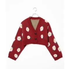 WEGOウィゴー Vネックショートカーディガン