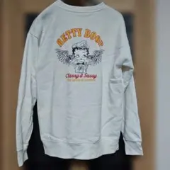 大きいサイズBETTY BOOP バックプリントクラシック裏起毛トレーナー