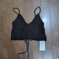 タグ付き　完売品　ディスコート　スパンコールビスチェ