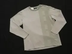 ブラックレーベルクレストブリッジ 　長袖デザインカットソー　M　グレーベージュ系