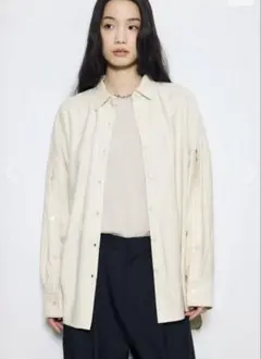 AZUL BY MOUSSY スリーブボタンストライプシャツ