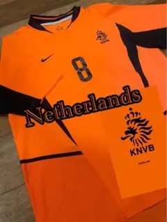 【リリ】オランダ代表　8ダーヴィッツ　ユニフォーム　2002年頃 サッカーオランダ代表 2002年式 Lサイズ 8 ダーヴィッツ
