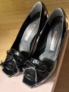 【未使用品】DIANA ブラック ポインテッドトゥ 高ヒール