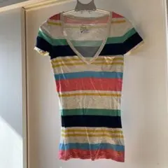 American Eagle Outfitters ストライプ Tシャツ XS