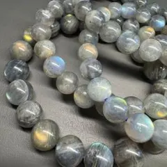 まとめセール❗️レーンボーシラー　ラブラドライト　天然石ブレスレット　4本セット