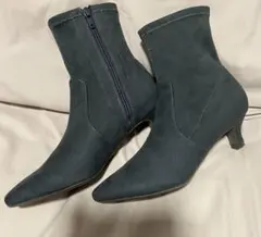 新品 Artemis Diana スエード ブーティ チャコールグレー 24.5