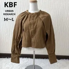 KBF ケービーエフ KBF ケープスリーブショートブラウス キャメルブラウン