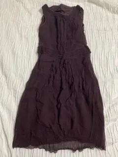 TOMORROWLAND ワンピース ノースリーブ 38 紫