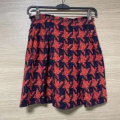 miumiu ミニスカート　赤　ミュウミュウ
