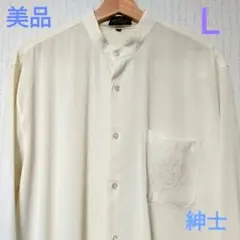 紳士ボタンアップシャツ 長袖 Ｌサイズ