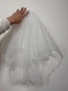 フリル付き ウェディングベール