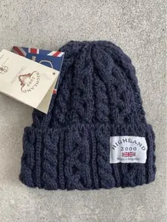 【未使用・タグ付き】HIGHLAND 2000 ニット帽 帽子 ネイビー 紺