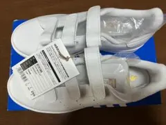 新品未使用　スタンスミスCF　ベルクロ　S75288 白x金　25.5cm