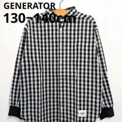 1度のみ GENERATOR L 130 140cm 長袖シャツ スタンドカラー