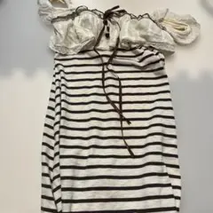シーインshein ワンピース　ボーダー　ルームウェア