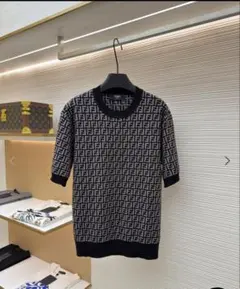 FENDI FFロゴ ニット ポロシャツ