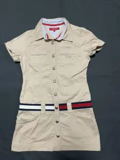レディース tommy girl トミーガールズワンピース ベージュ S
