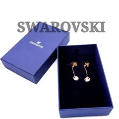 SWAROVSKI スワロフスキー イヤリング ドロップ ラインストーン 箱付き