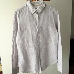 UNIQLO プレミアムリネンチェックシャツ