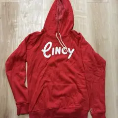 Cincy ロゴ プルオーバー パーカー レッド