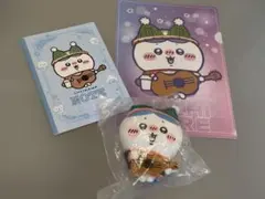 ちいかわ ハチワレのぬいぐるみ・ノート・クリアファイルセット　エニマイくじ