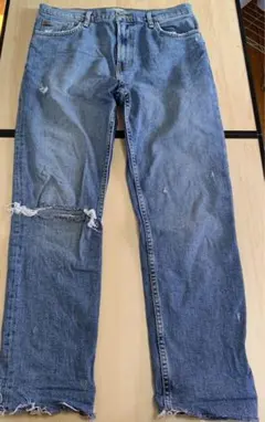 ザラZARAダメージ切りっぱなしデニム38