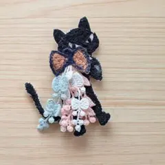 c33 ミナペルホネンアクセサリー　ブローチハンドメイド