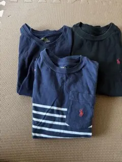ラルフローレン ポロシャツ Tシャツ 3枚セット ネイビー ブラック ボーダー