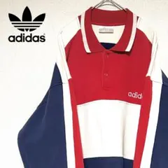 adidas originals ポロシャツ オーバーサイズ レトロ L
