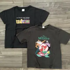 ラプンツェル&アリエル　半袖Tシャツ2枚セット