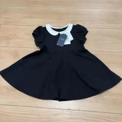 新品、未使用　子供服　ブラックワンピース 半袖 80cm 冠婚葬祭　礼服のサムネイル