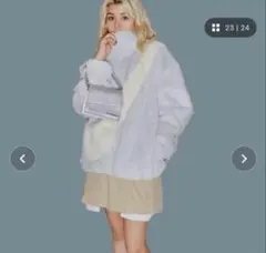 NIKE BIG SWOOSH フェイクファー ジャケット