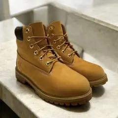 【美品】Timberland 23cm 6インチ　イエローブーツ　12909
